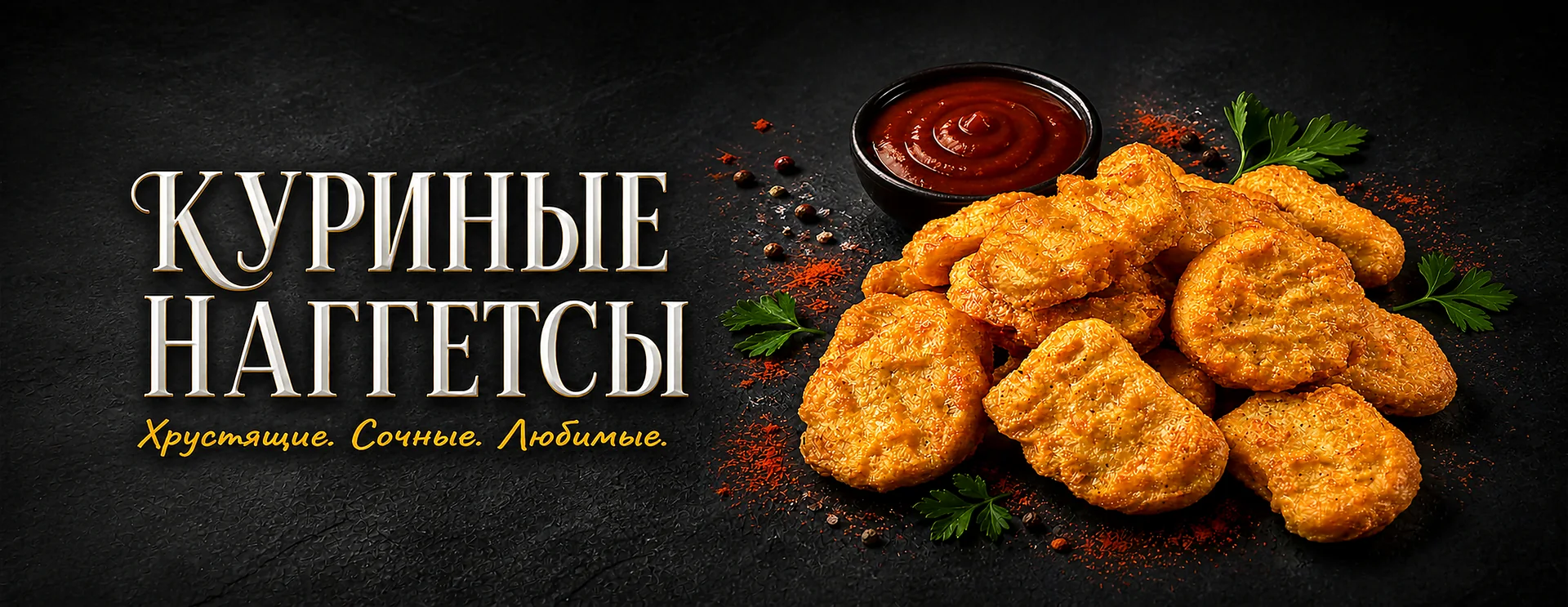 Куриные наггетсы — хрустящие, сочные, любимые